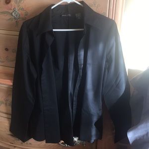 Black polo shirt use once